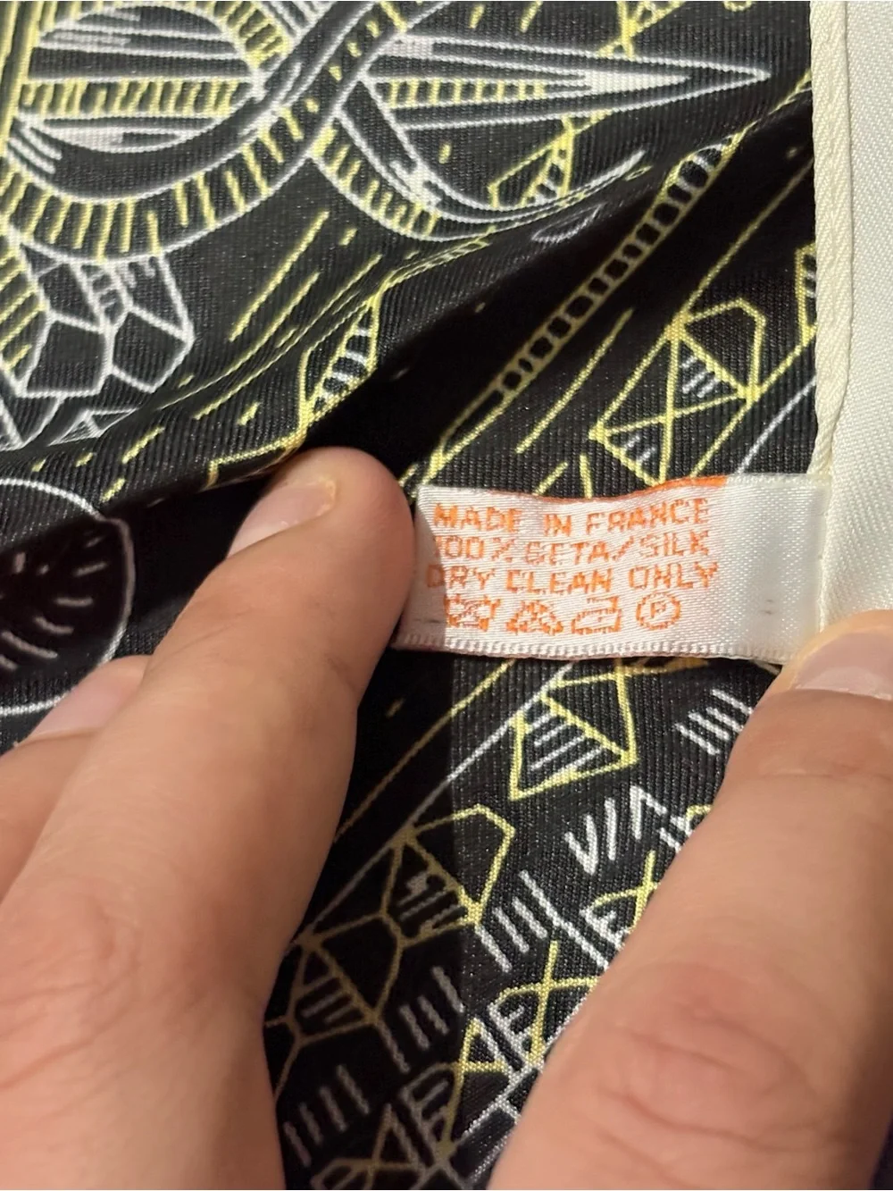 Hermès Black Gold Ivory Horse Carriage Celestial Print Square Silk Scarf 35x35